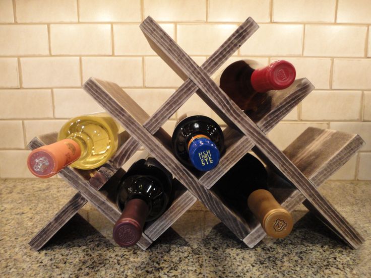 diy wooden wine holders
