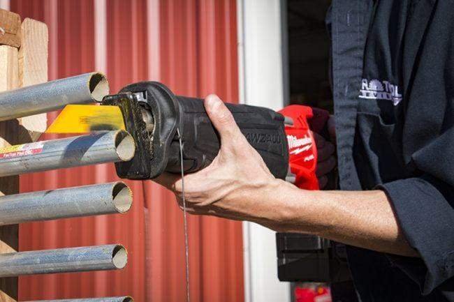 Reciprocating saw used for HVAC