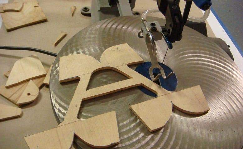 Scroll saw cut