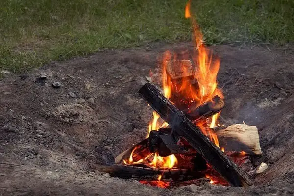 sawdust as fire maker