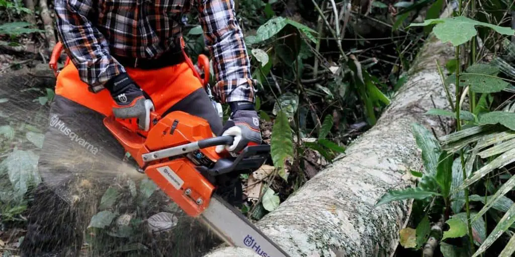 gas powered chainsaw
