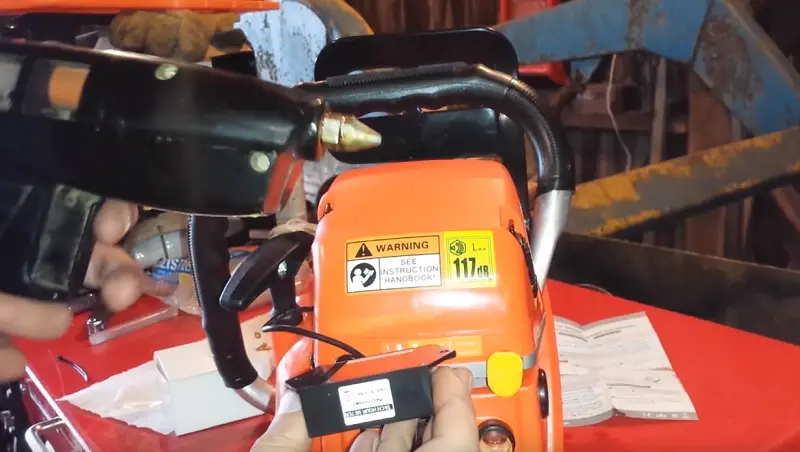 Chainsaw Tachometer Installation